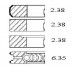 Комплект поршневых колец двигателя Perkins 4.212 — аналог 41158044, 92465, 86753, 85730, 745763M91